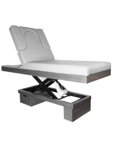 Spa cosmetic bed azzurro wood 815b heated light gray