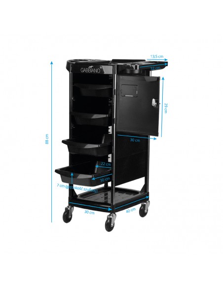 Gabbiano hairdressing assistant fx10c black