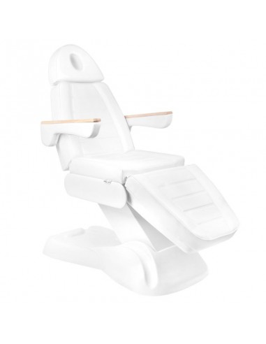 Electric cosmetic chair lux 273b + stool 304 white