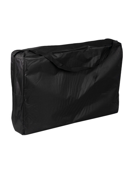 Folding massage table, aluminum, comfort, 2 black segments