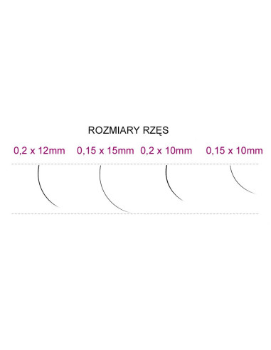 Syis - eyelashes j 0.15x 10mm 0.25g