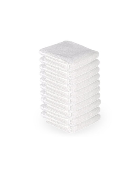 Microfiber towel 73x40cm 10pcs white