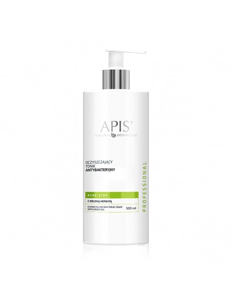 Apis acne-stop antibacterial cleansing tonic. with green tea 500ml