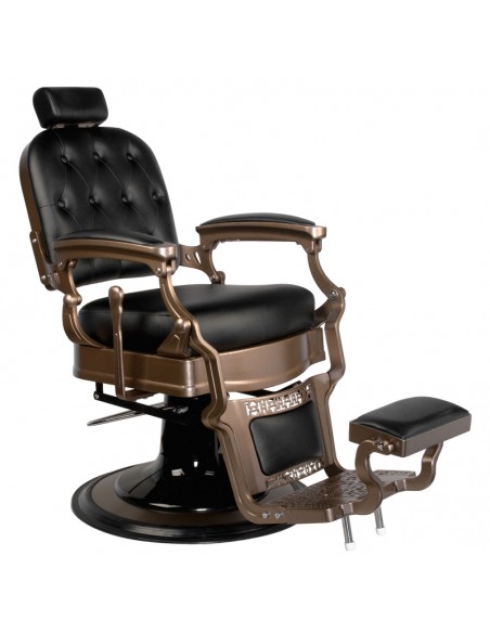 Old Ernesto Black Barber Chair Gabbiano