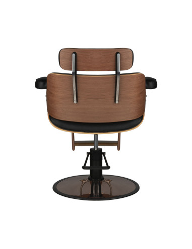 Gabbiano hairdressing chair florence black walnut