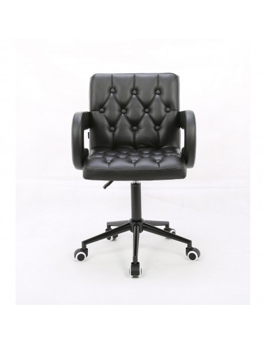 Hroove Salon Chair On Wheels Black BFHR8404K Bella Furniture Ireland