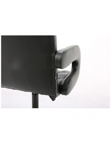 Hroove Salon Chair On Wheels Black BFHR8404K Bella Furniture Ireland