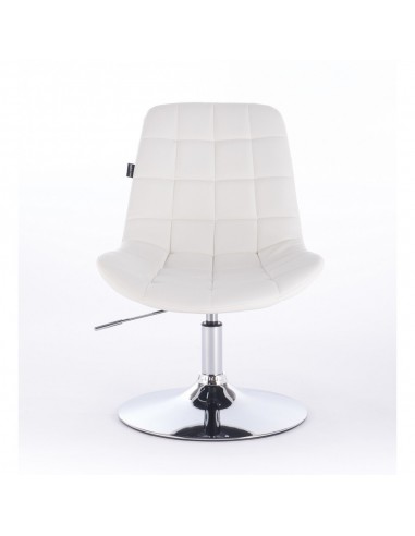 Hroove Salon Chair - White Leather Bella Furniture Ireland BF590N