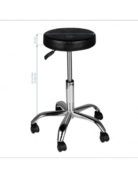 Cosmetic stool am-310 black