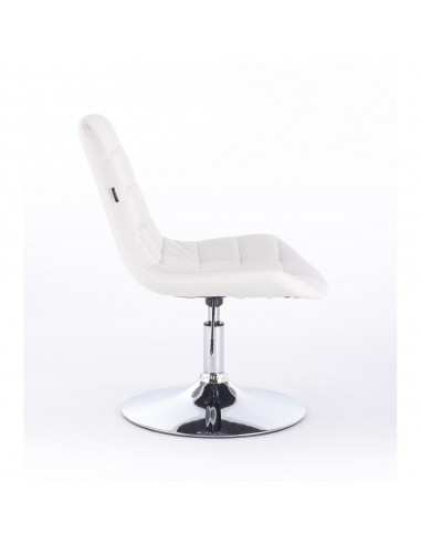 Hroove Salon Chair - White Leather Bella Furniture Ireland BF590N