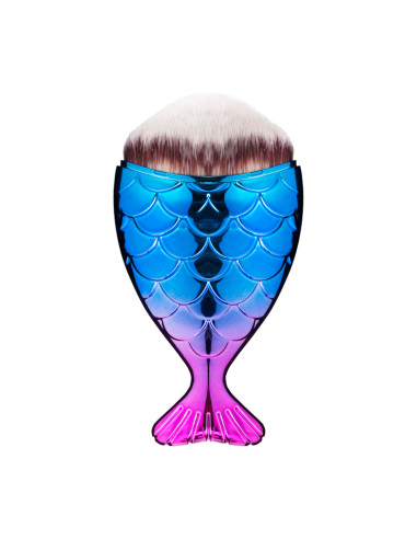 Brush for dusting fish, powder purple-blue