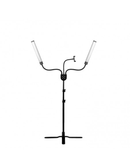 LED lamp for eyelashes and makeup polluks iv type msp-mj-02 black with a remote control