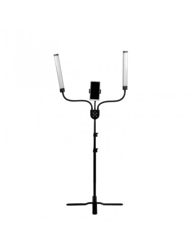 LED lamp for eyelashes and makeup polluks iv type msp-mj-02 black with a remote control