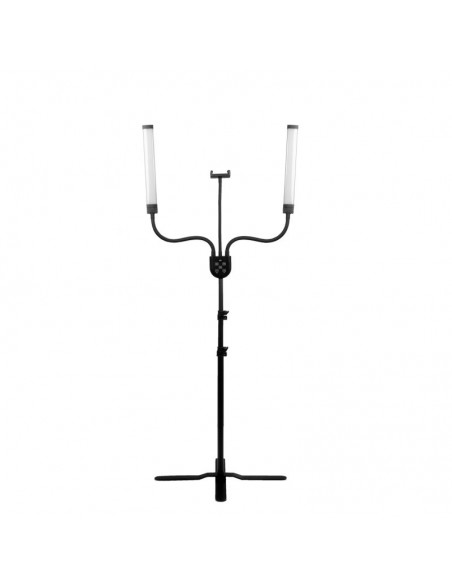 LED lamp for eyelashes and makeup polluks iv type msp-mj-02 black with a remote control