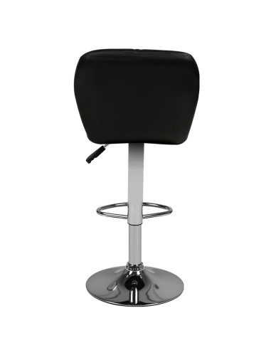 Bar stool m01 quilted adjustable black