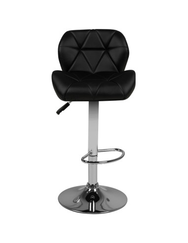 Bar stool m01 quilted adjustable black