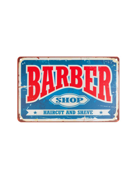 Decorative plaque barber b006