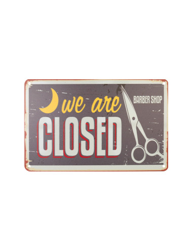 Decorative plaque barber b008