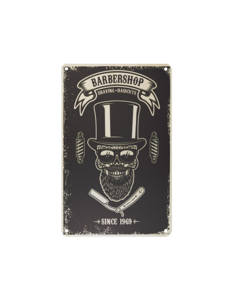 Decorative plaque barber b059
