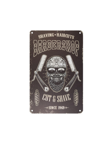 Decorative plaque barber b071