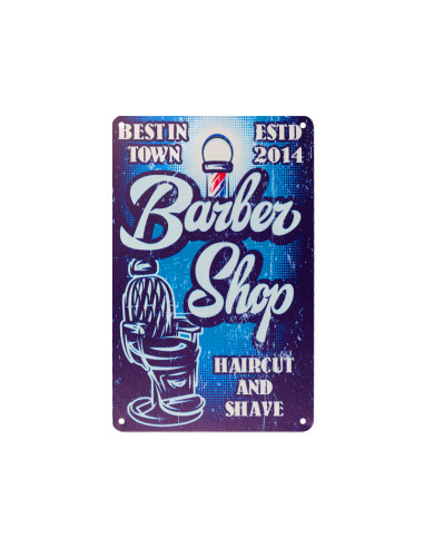 Decorative plaque barber b075