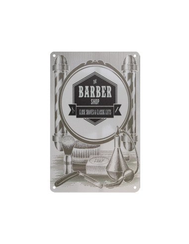 Decorative plaque barber c010