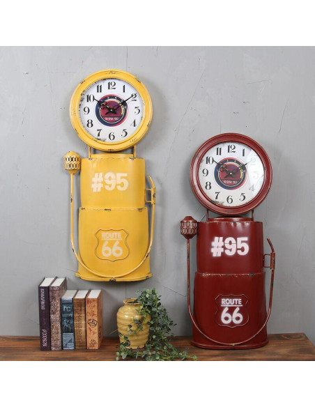 Decoration clock, distributor yellow