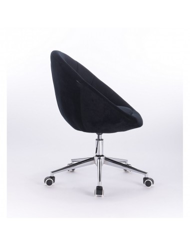 Hroove Salon Chair On Wheels - Black Bella Furniture Ireland BFHR8516CK