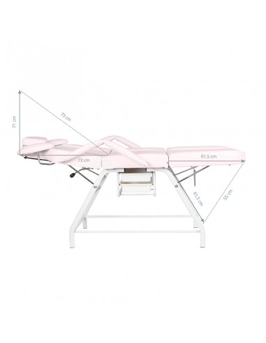 Ivette eyelash treatment chair pink