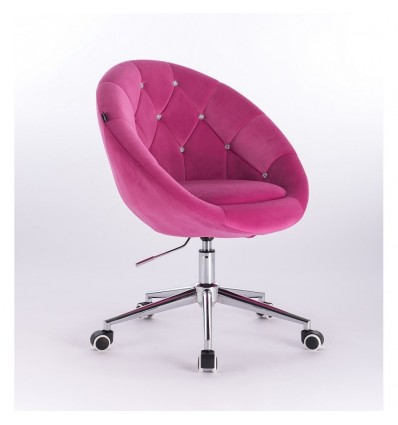 Hroove Salon Chair On Wheels - Pink Bella Furniture Ireland BFHR8516CK