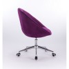 Hroove Salon Chair On Wheels - Purple BFHR8516CK