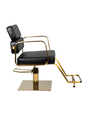 Gabbiano Black Hydraulic Chair porto gold