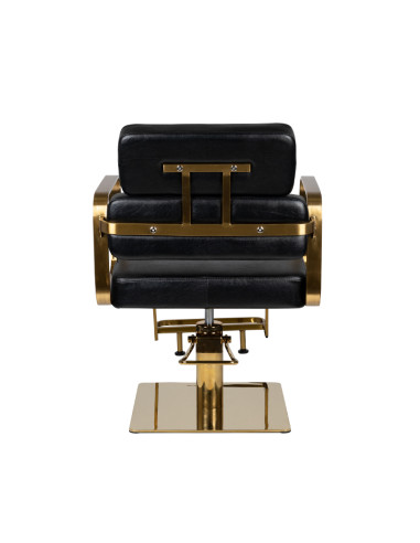 Gabbiano Black Hydraulic Chair porto gold