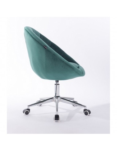 Hroove Salon Chair On Wheels - Green BFHR8516CK