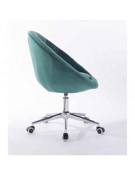 Hroove Salon Chair On Wheels - Green BFHR8516CK
