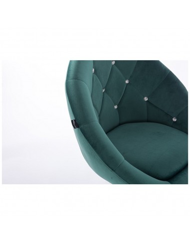 Hroove Salon Chair On Wheels - Green BFHR8516CK