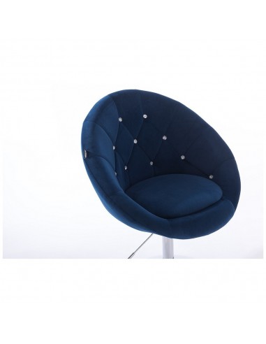Hroove Salon Chair On Wheels - Blue Bella Furniture Ireland BFHR8516CK