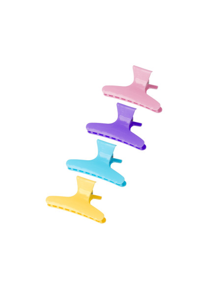 Crabs hairdressing clamps e-47 12 pcs 8,2cm assorted color