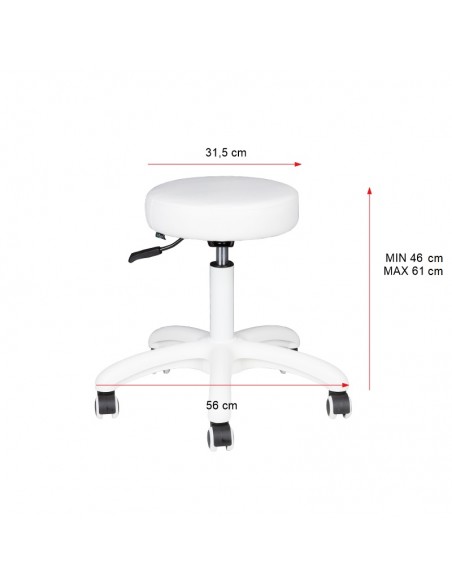 Cosmetic stool am-303-2 black