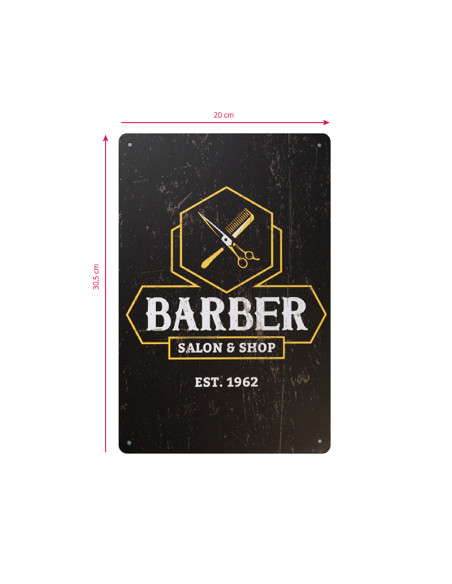 Decorative plaque barber b035