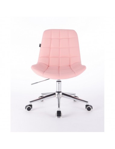 Hroove Salon Chair On Wheels - Pink Bella Furniture Ireland Dublin Scandinavian style BF590K