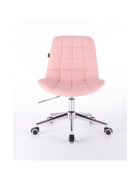 Hroove Salon Chair On Wheels - Pink Bella Furniture Ireland Dublin Scandinavian style BF590K