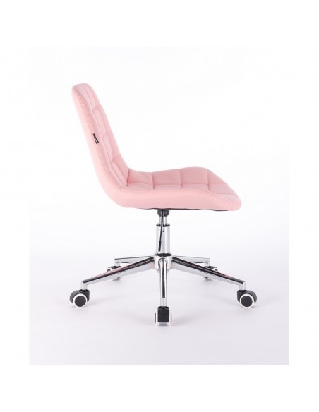 Hroove Salon Chair On Wheels - Pink Bella Furniture Ireland Dublin Scandinavian style BF590K