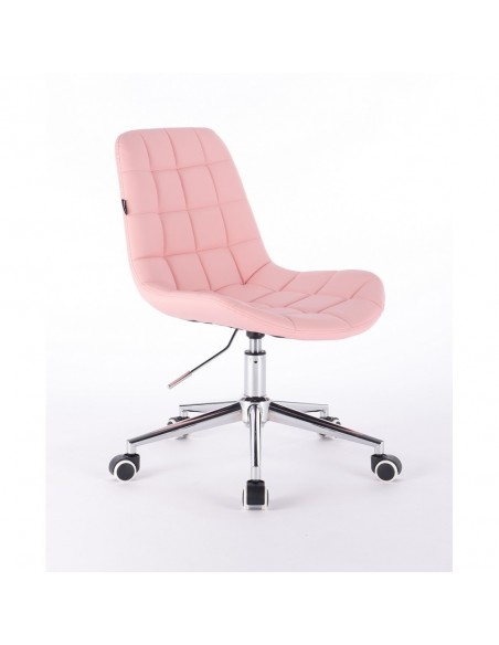 Hroove Salon Chair On Wheels - Pink Bella Furniture Ireland Dublin Scandinavian style BF590K