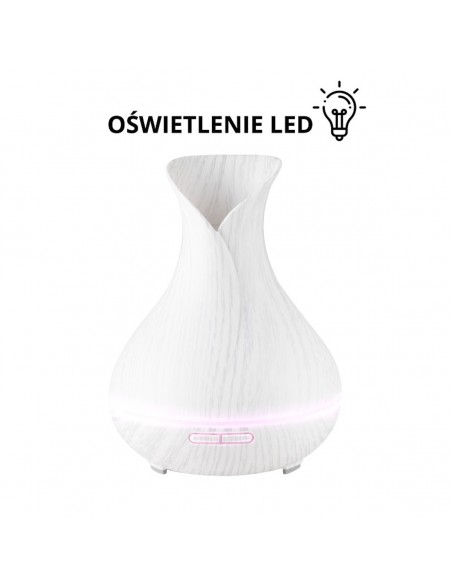 Aroma diffuser air humidifier spa 15 white wood 550 ml + timer