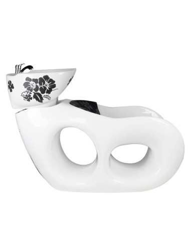 Gabbiano white mallow hairdressing wash unit