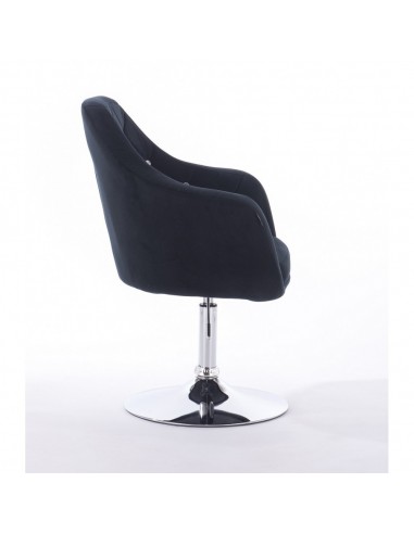 Hroove Salon Chair - Black Velour Bella Furniture BFHR830