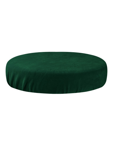 VELOUR COVER STOOL BOTTLE GREEN
