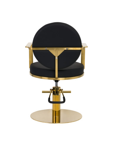 GABBIANO HAIRDRESSING CHAIR ARRAS BLACK GOLD