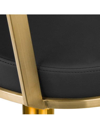 GABBIANO HAIRDRESSING CHAIR ARRAS BLACK GOLD